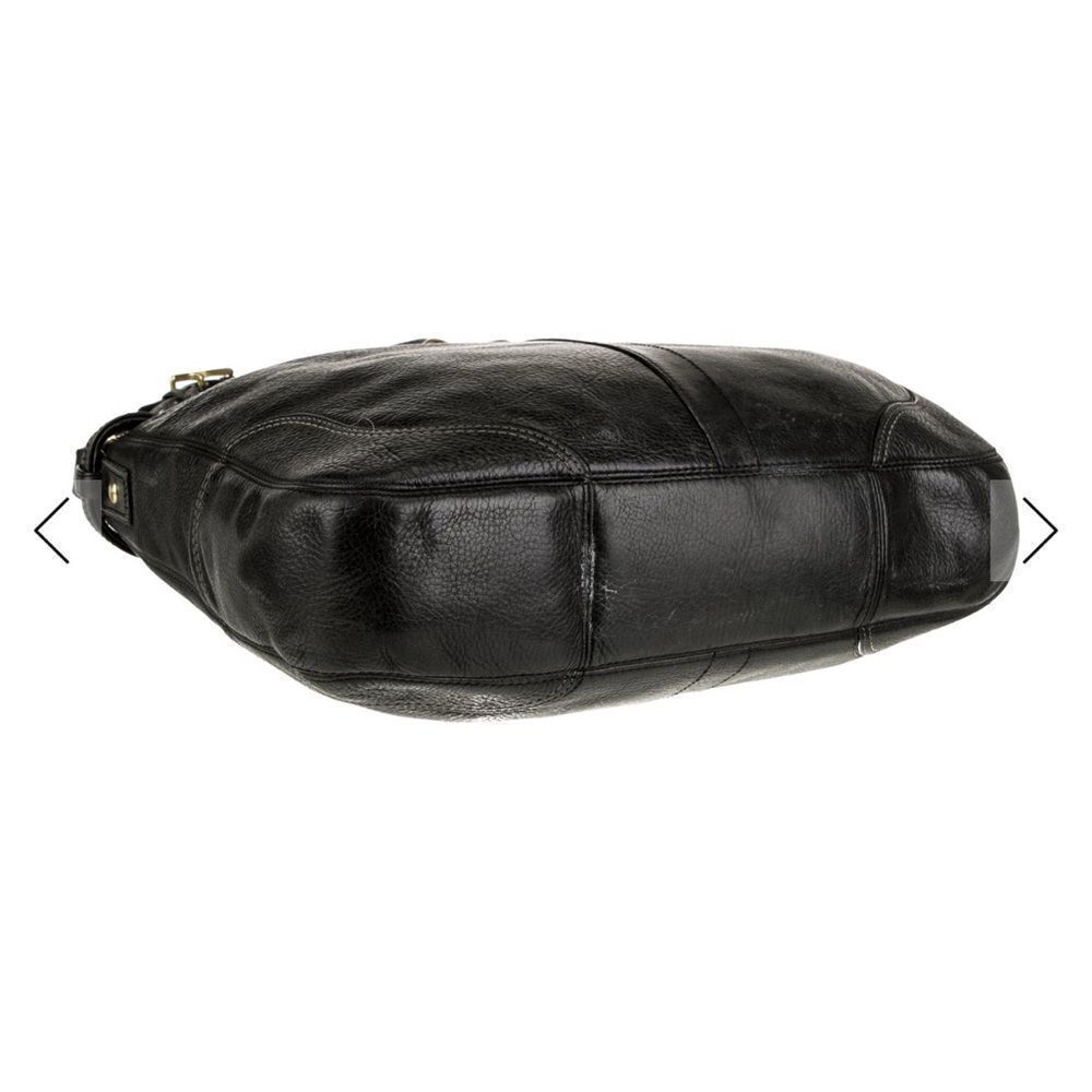 Coach Black Leather Hobo Bag with Gold Hardware - Picture 6 of 9